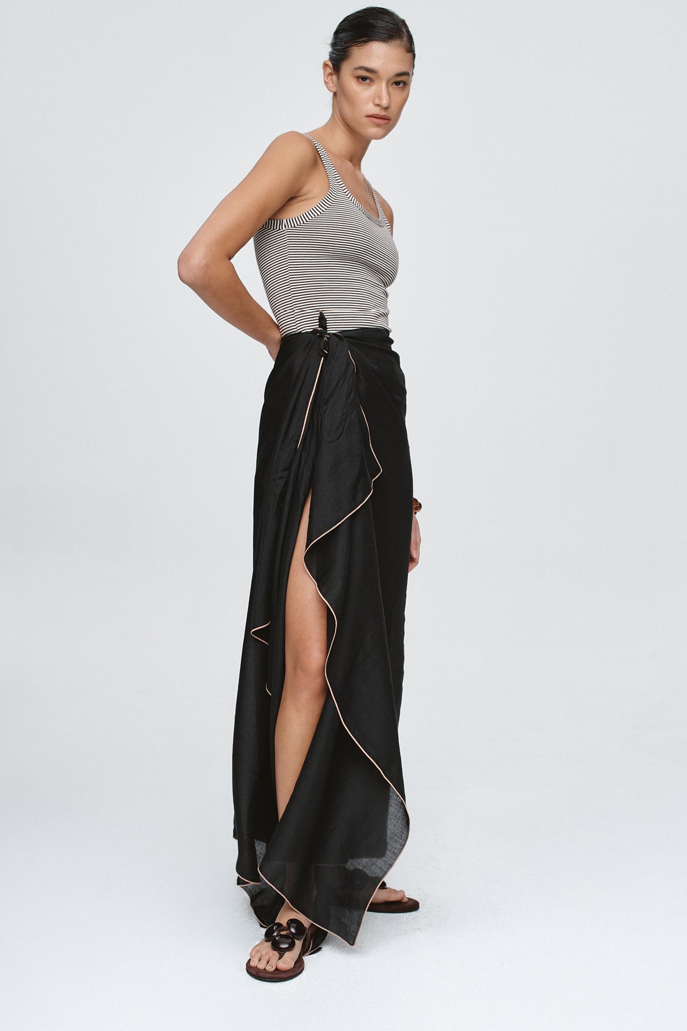 HATTIE SARONG - BLACK