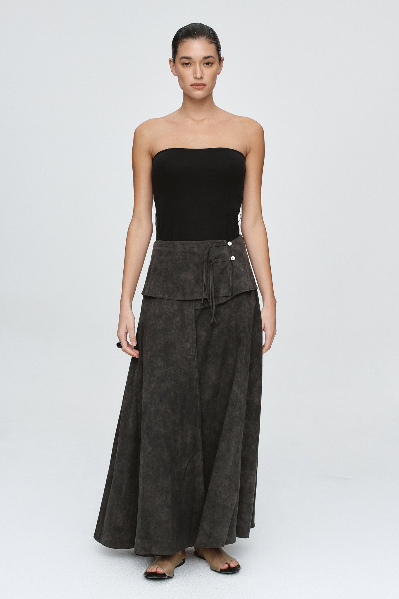 TAFFY SKIRT - WASHED BLACK