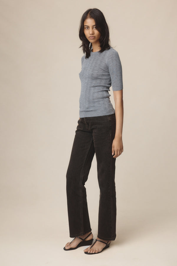 LAYLA TEE - SOFT CHARCOAL