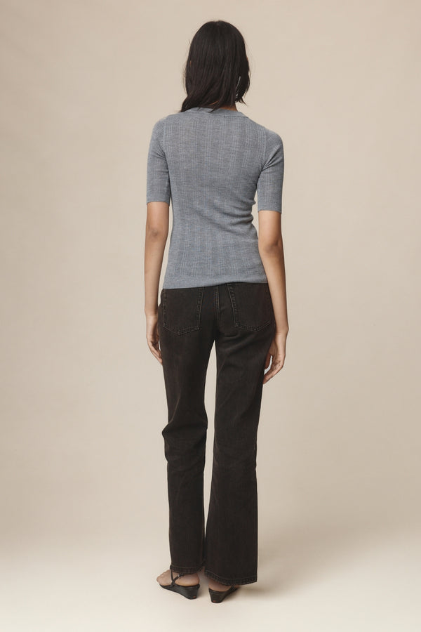 LAYLA TEE - SOFT CHARCOAL