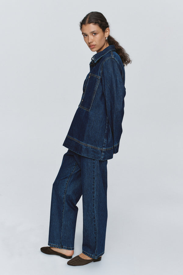 ELKA SHIRT - WASHED INDIGO
