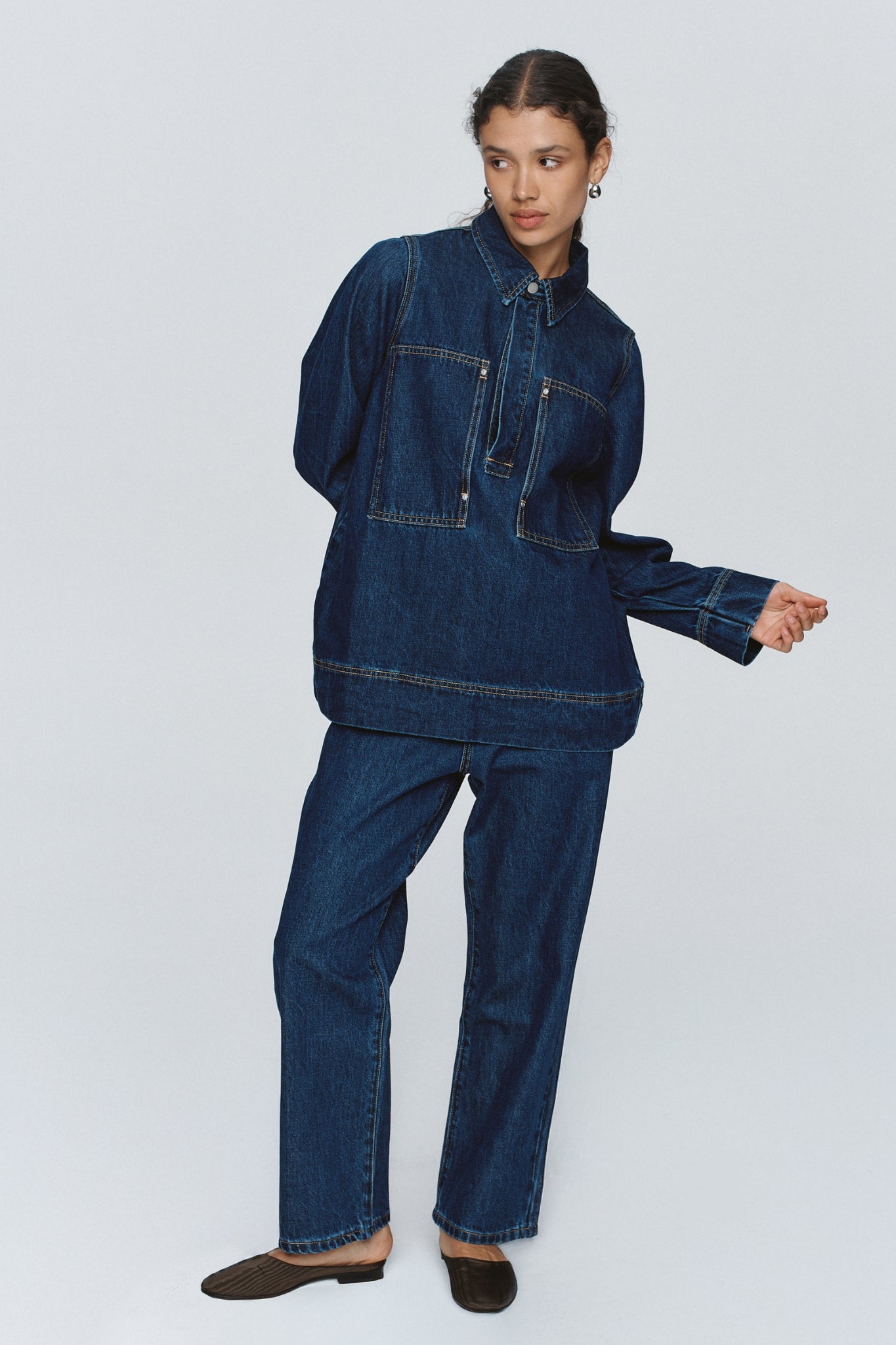 ELKA SHIRT - WASHED INDIGO