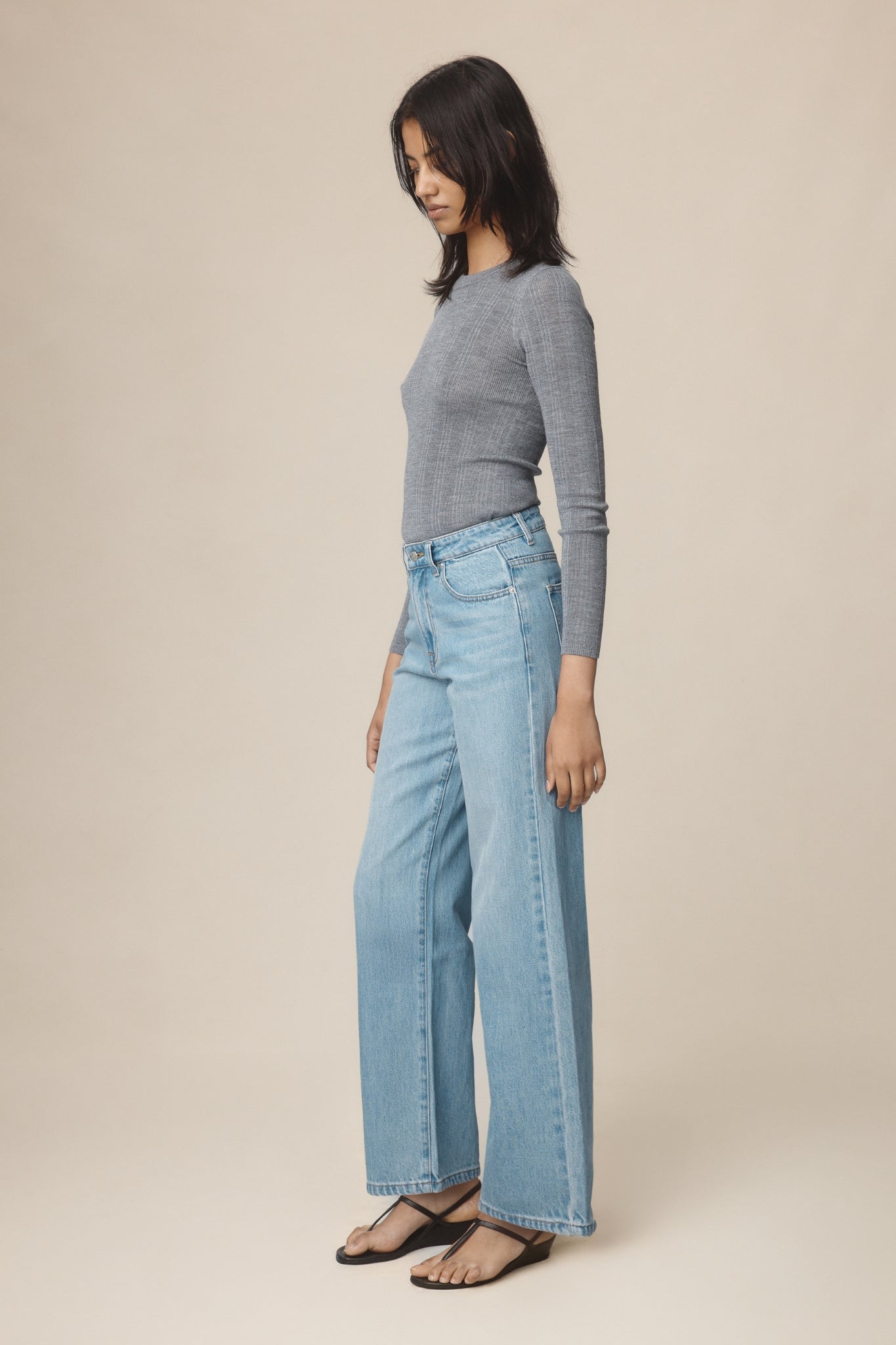WIDE LEG JEAN - CLASSIC WASH