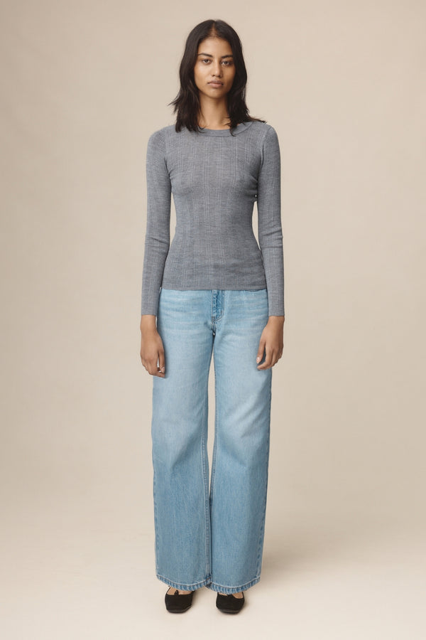 ANA TOP - SOFT CHARCOAL