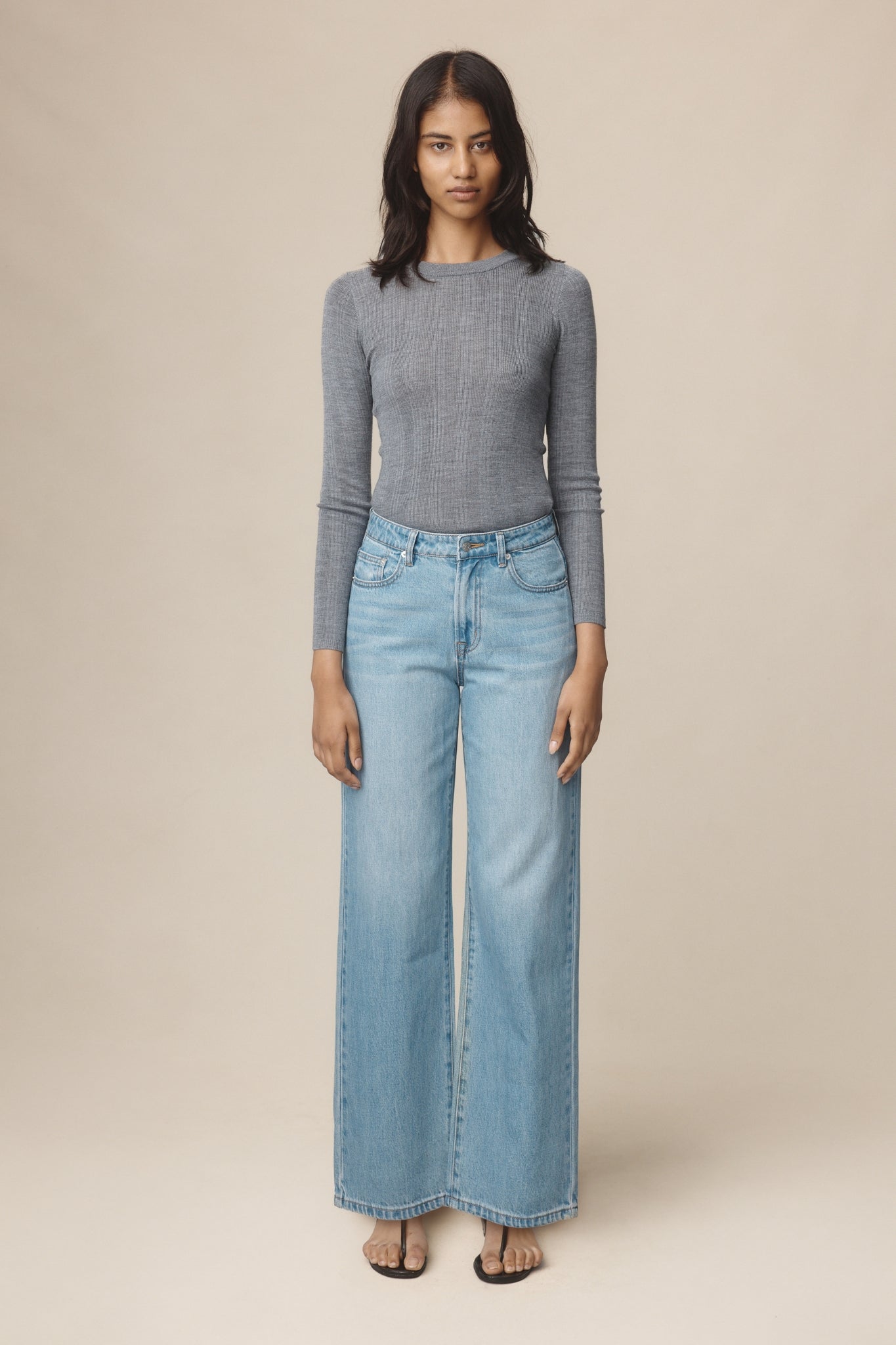 WIDE LEG JEAN - CLASSIC WASH