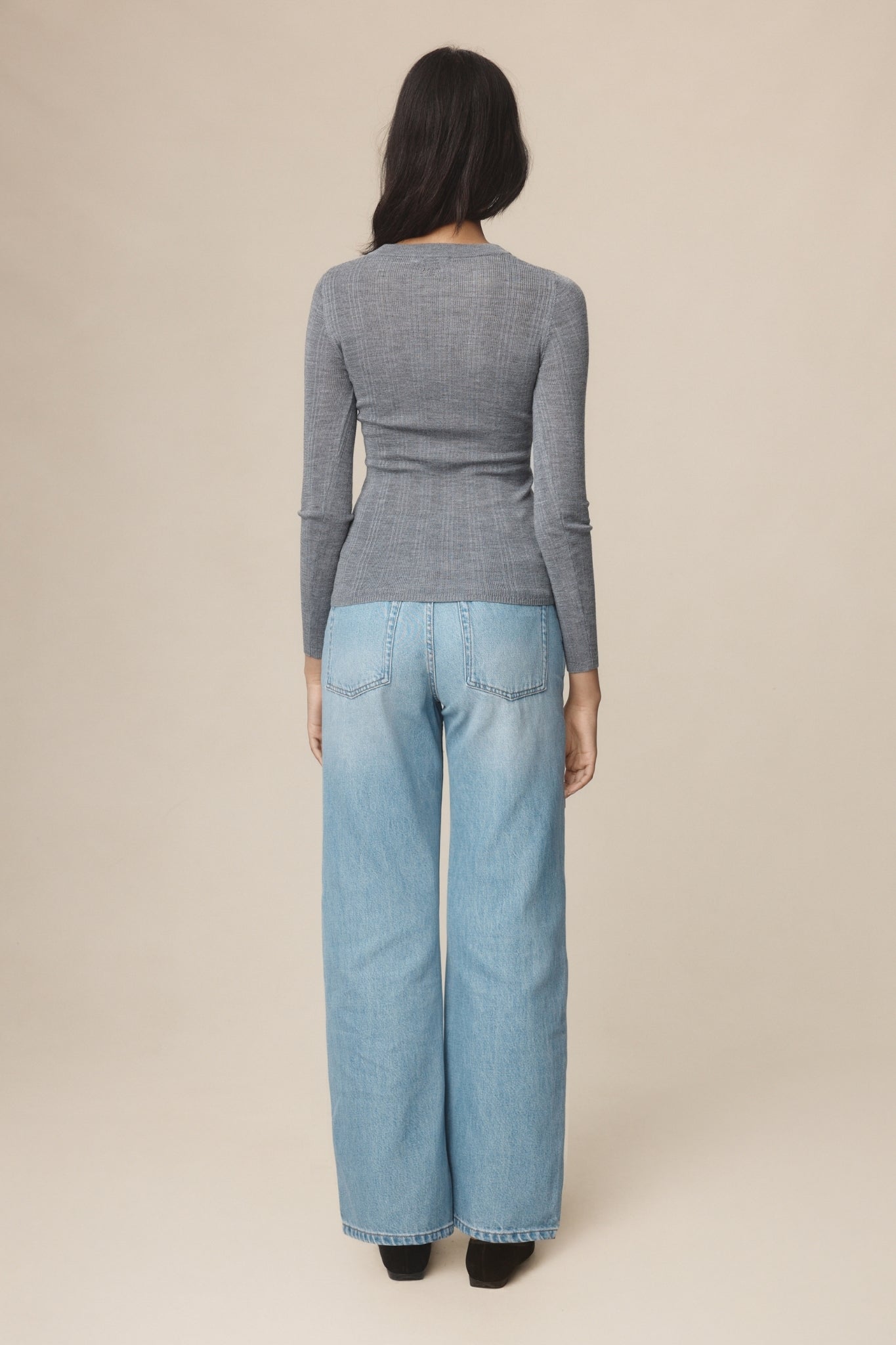 ANA TOP - SOFT CHARCOAL