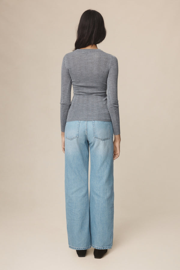ANA TOP - SOFT CHARCOAL