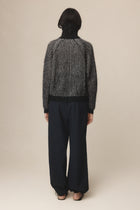 OSCAR ZIP UP - BLACK / GREIGE