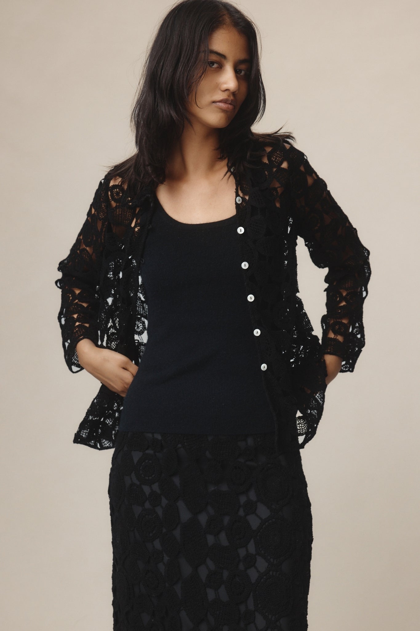 PIERRE TOP - BLACK