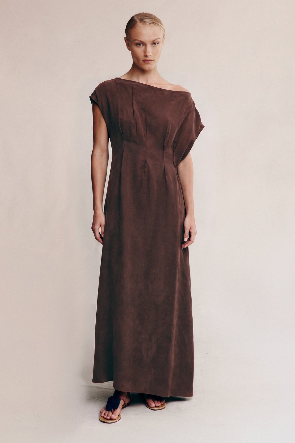 GAIA DRESS - CHOCOLATE