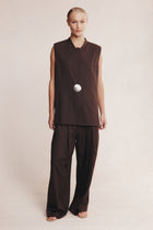 MORRIE VEST - CHOCOLATE