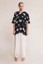 LIBERTY SHORT SLEEVE SHIRT - RICE FLOWER