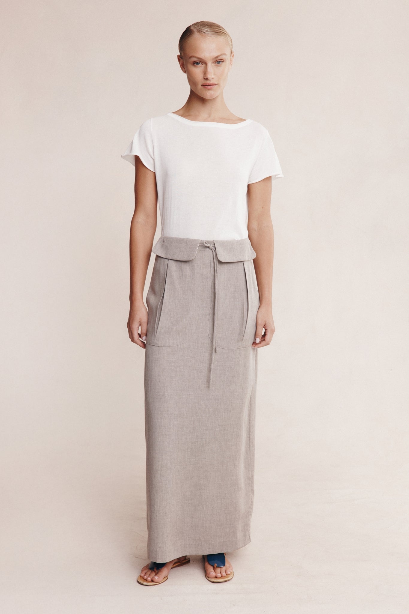 BECA SKIRT - GREY MARLE