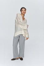 LOTTIE TOP - TEXTURED IVORY