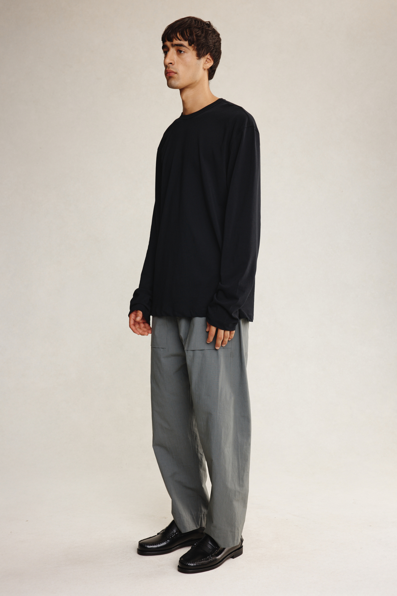 KOSTA LONG SLEEVE TEE - BLACK