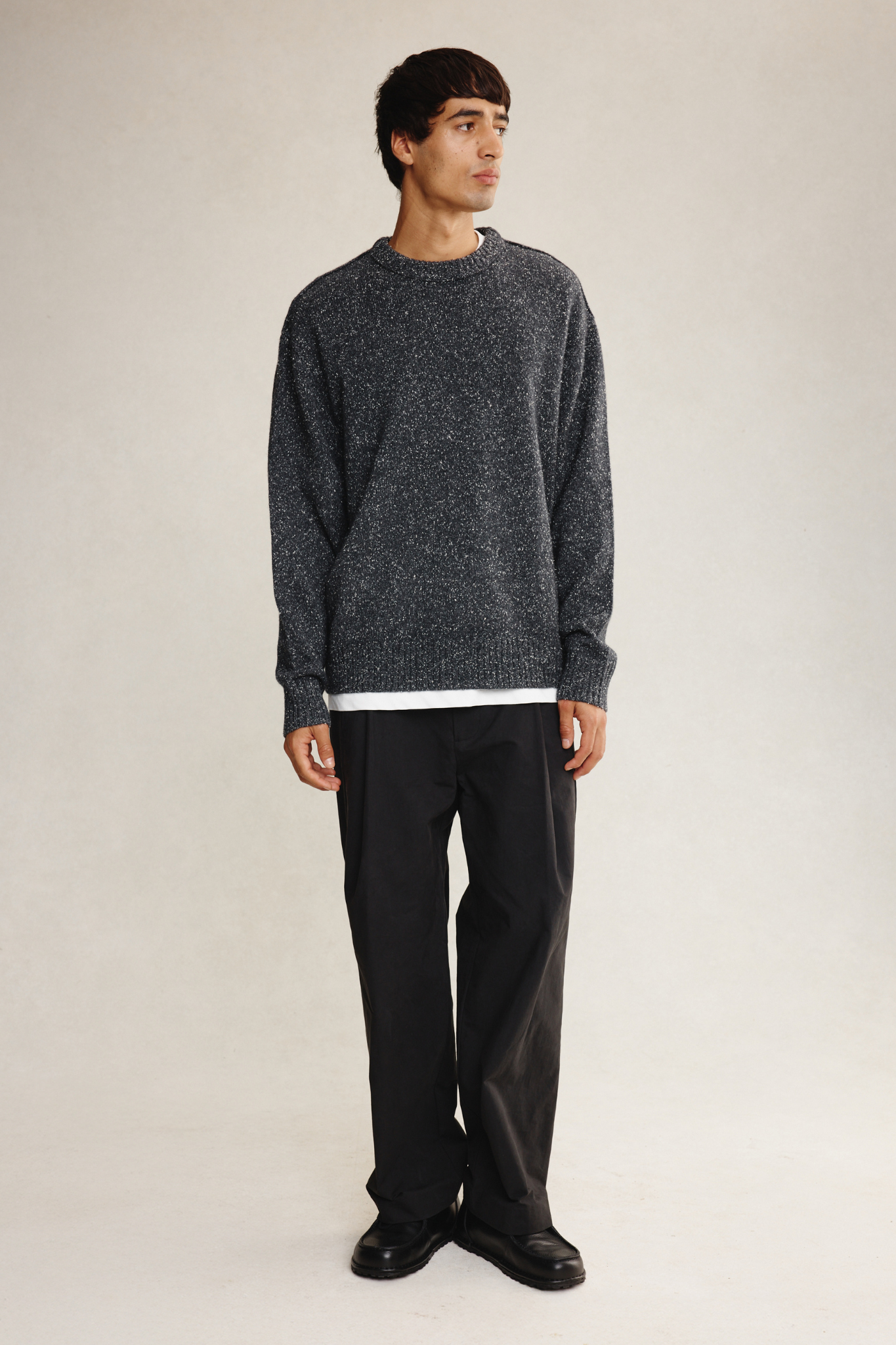 DIMITRI SWEATER - CHARCOAL GRAIN