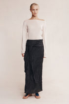 CASTER SKIRT - BLACK