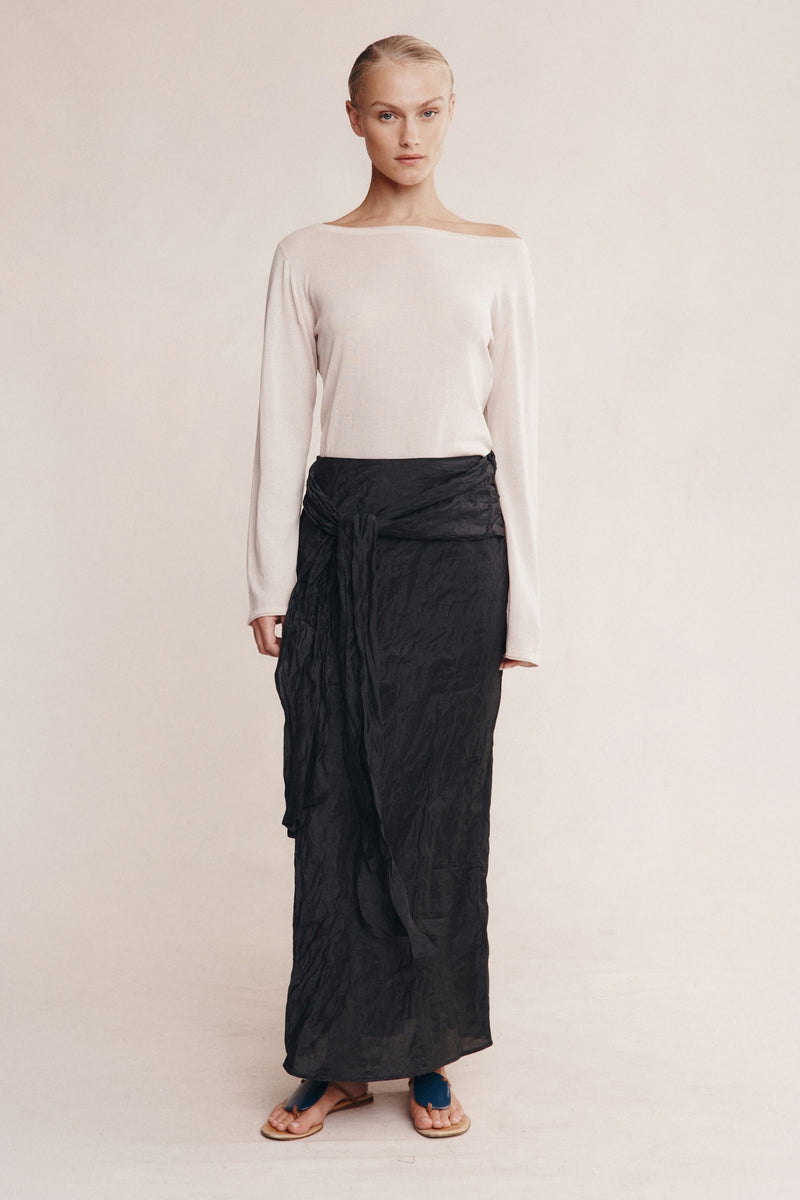 CASTER SKIRT - BLACK