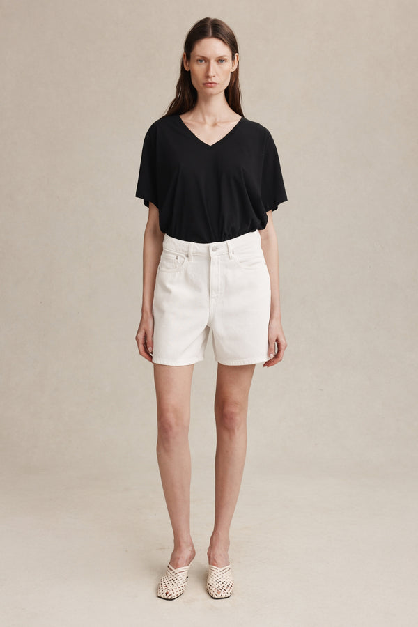 CLASSIC JEAN SHORT - BLANC