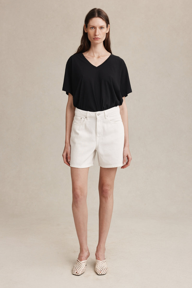 CLASSIC JEAN SHORT - BLANC