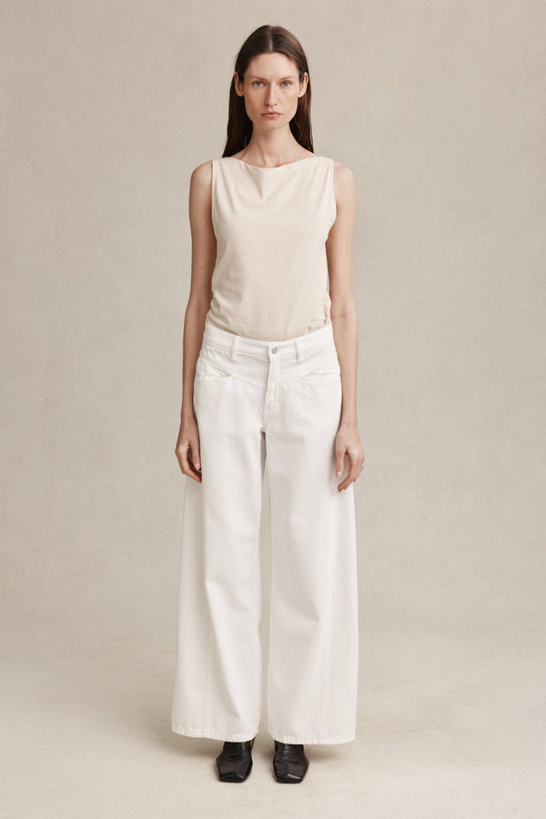CROSS STITCH JEAN - BLANC