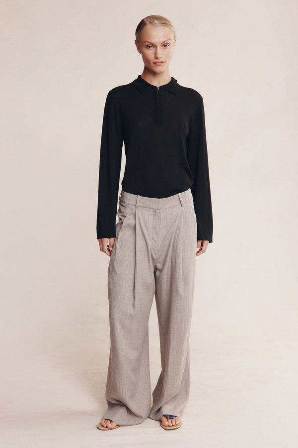 MORRIE PANT - GREY MARLE