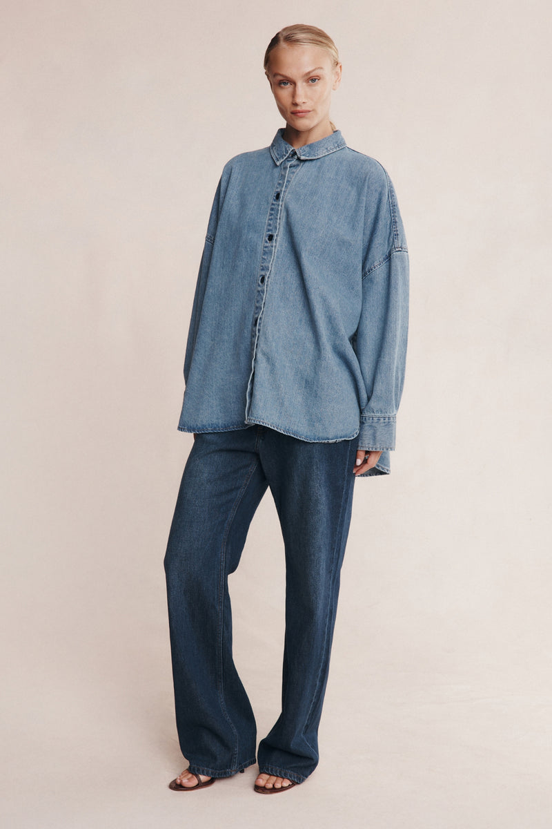 JORDY SHIRT - LIGHT WASH