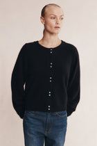 BABETTE CARDIGAN. - BLACK