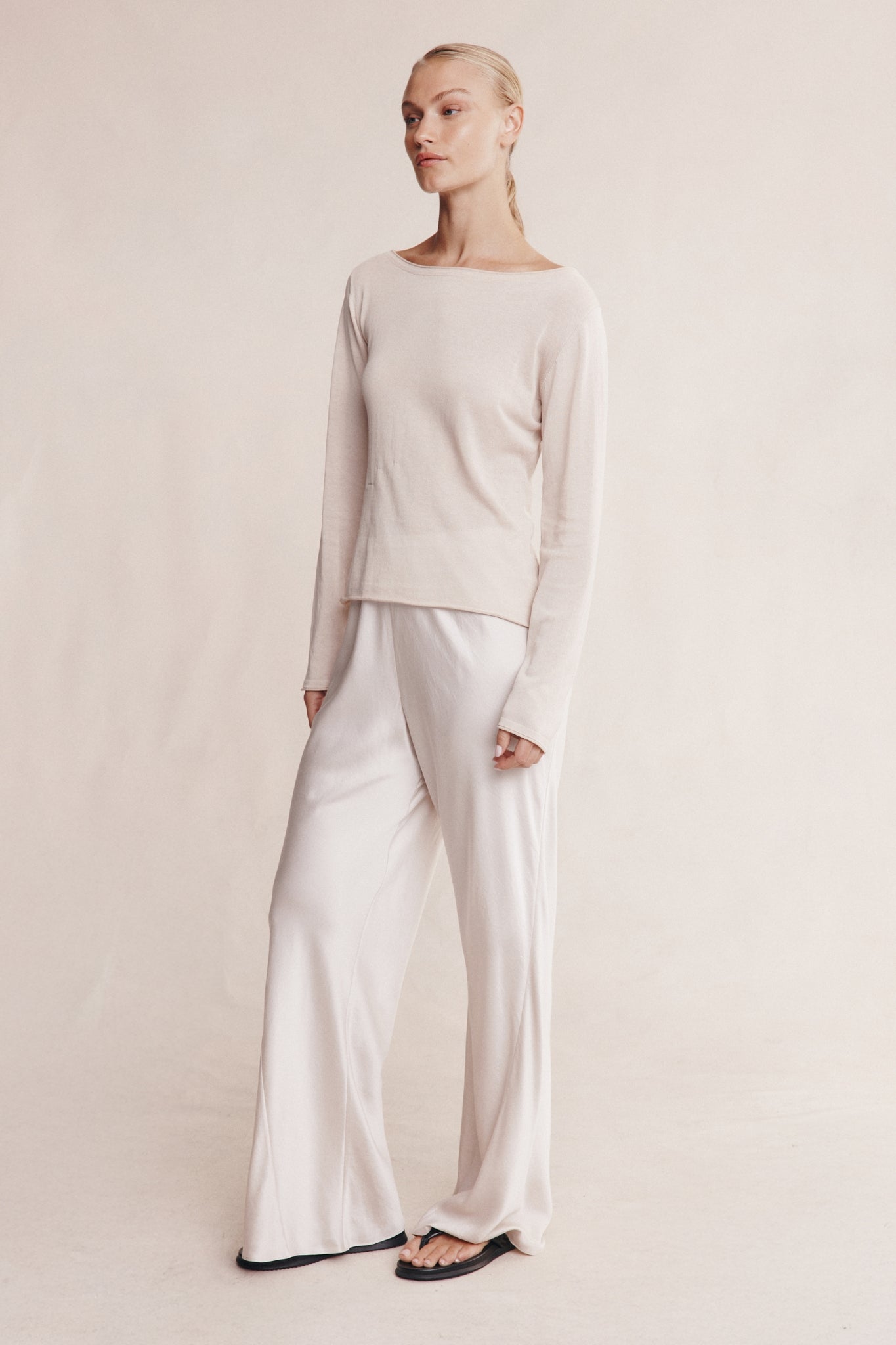 JILL KNIT TOP - PEARL