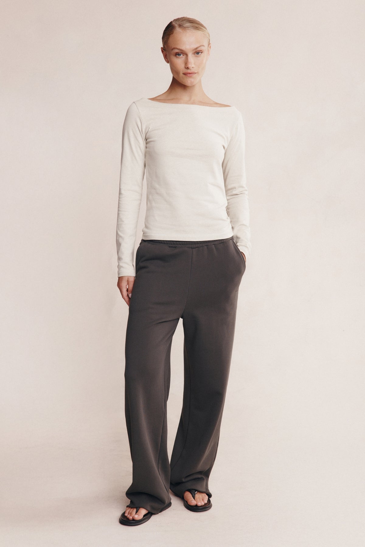 THALIA LONG SLEEVE TEE - SILT