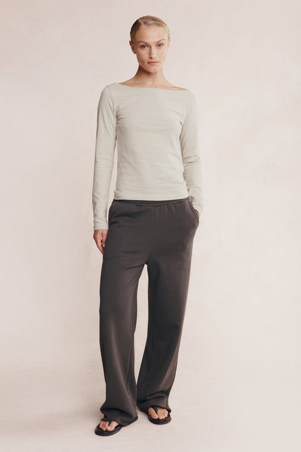 THALIA LONG SLEEVE TEE - SILT
