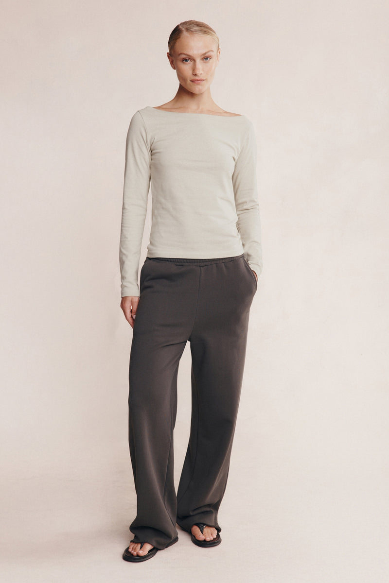 THALIA LONG SLEEVE TEE - SILT