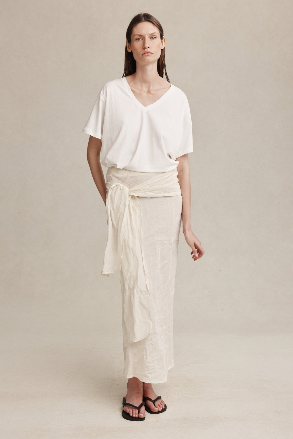 CASTER SKIRT - IVORY