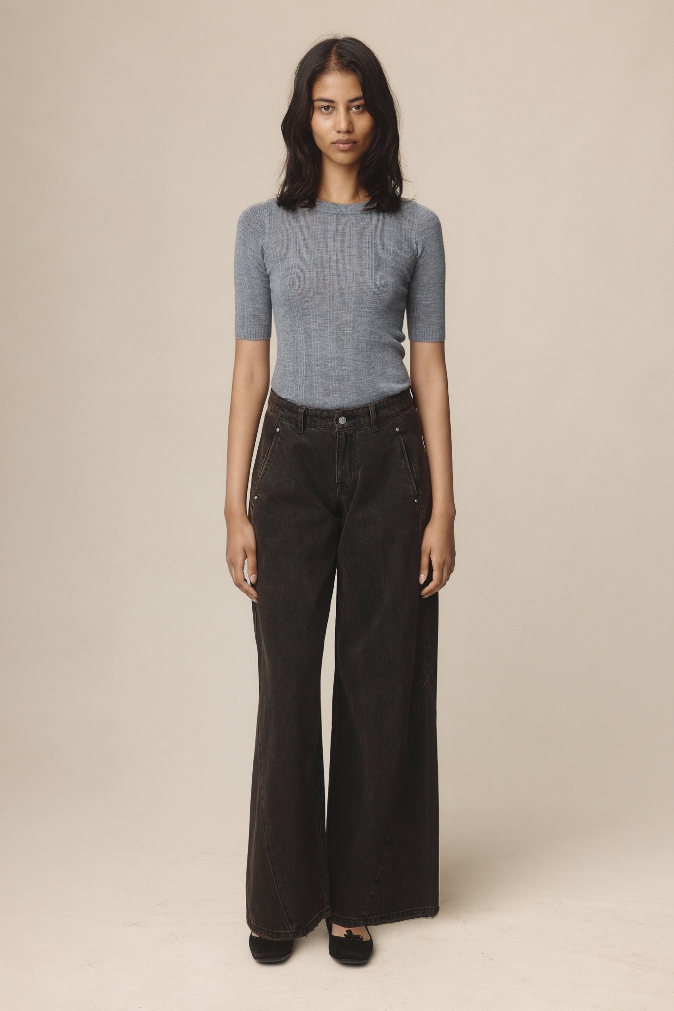 PANEL JEAN - TOBACCO