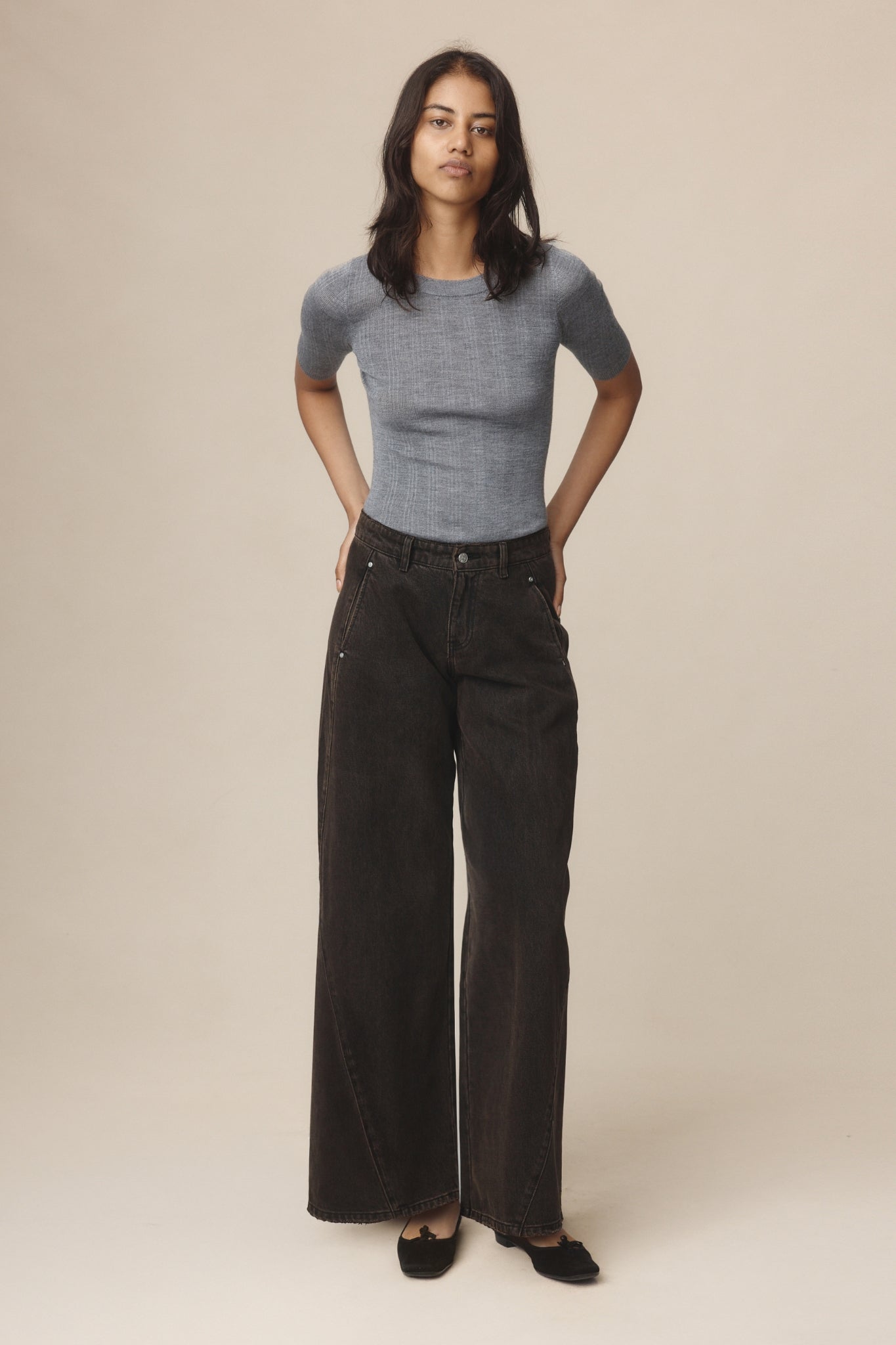 PANEL JEAN - TOBACCO