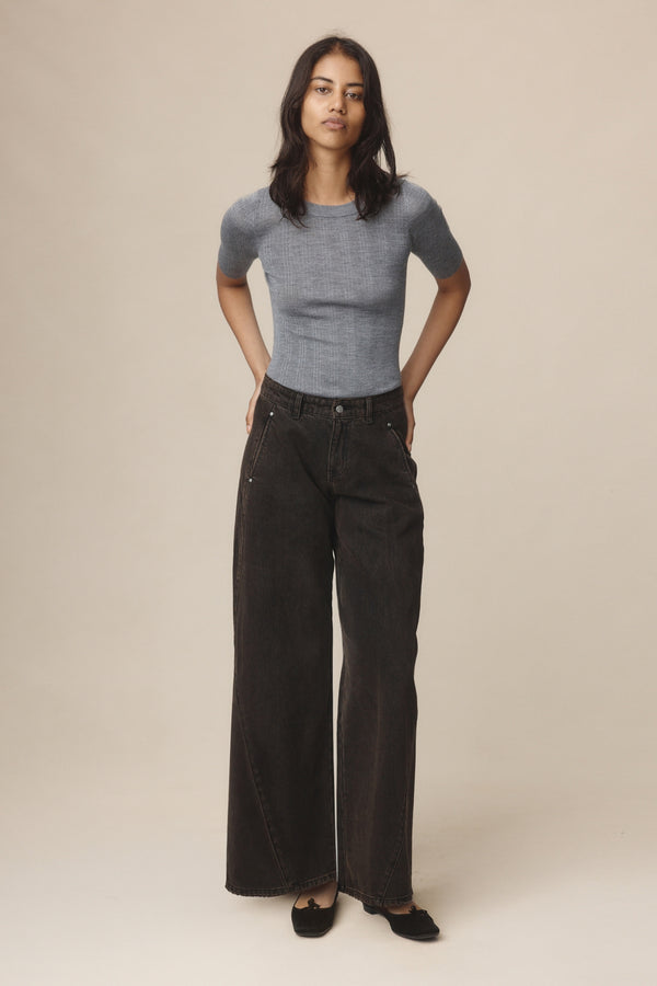 PANEL JEAN - TOBACCO