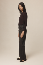 WIDE LEG JEAN - TOBACCO