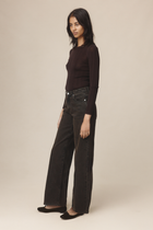 WIDE LEG JEAN - TOBACCO