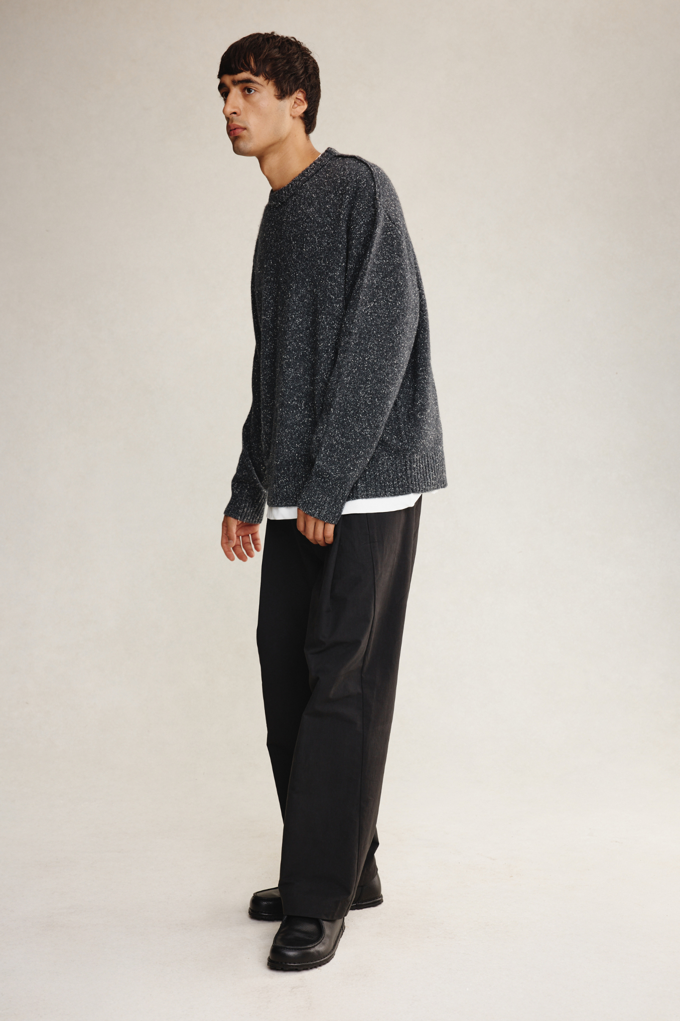 DIMITRI SWEATER - CHARCOAL GRAIN