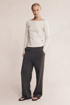 THALIA LONG SLEEVE TEE - SILT