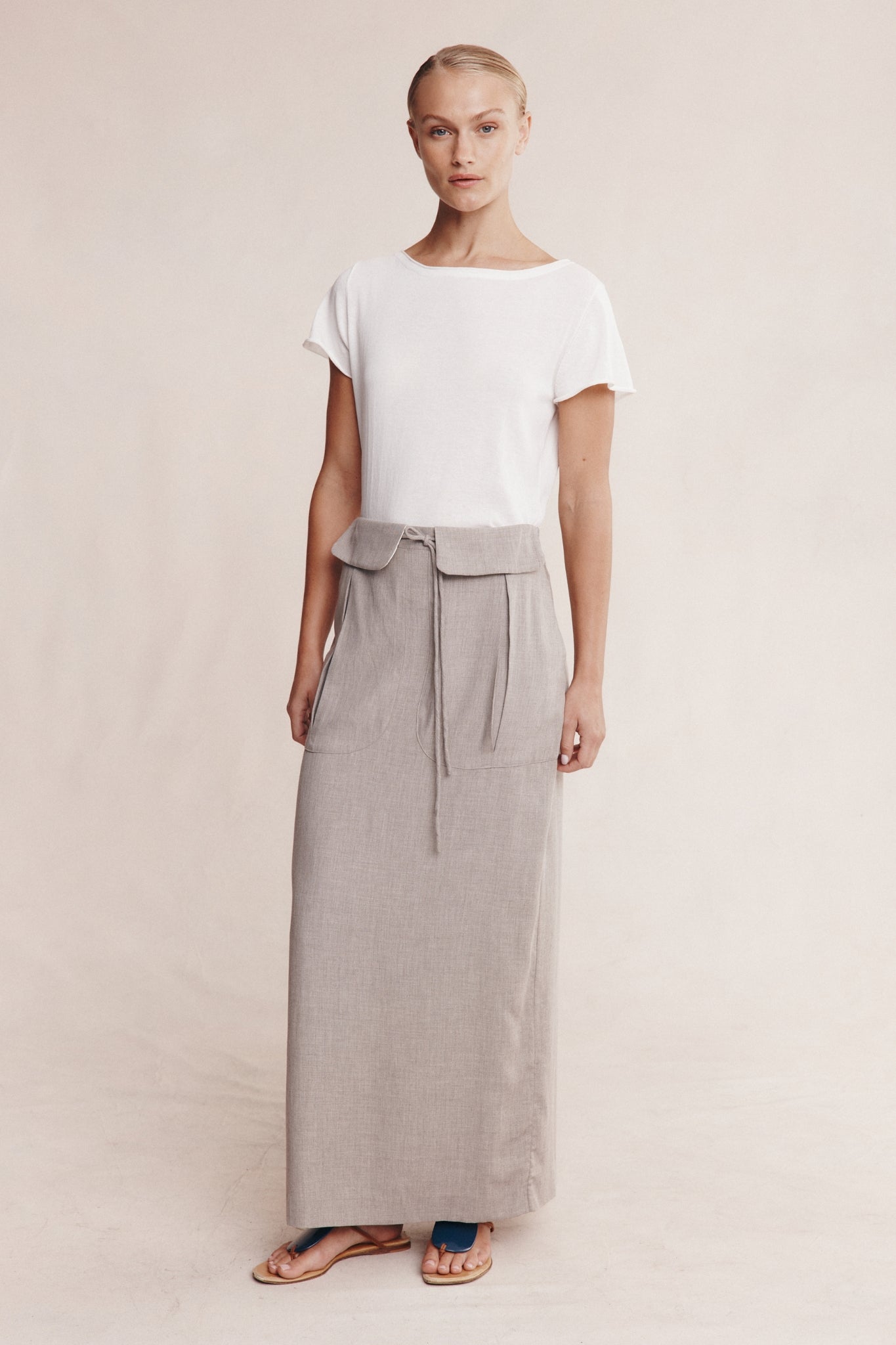 BECA SKIRT - GREY MARLE