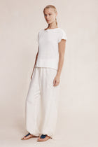 LILL KNIT TEE - IVORY