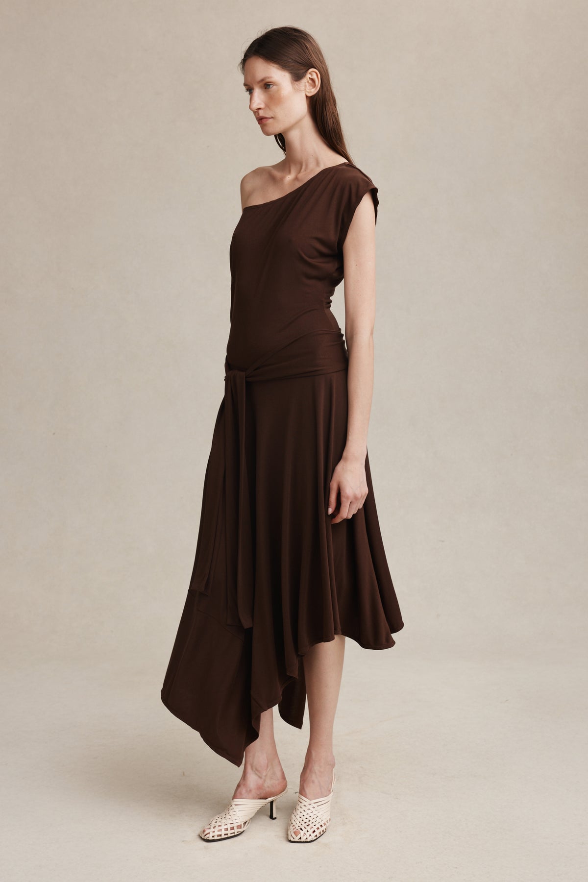 INEZ DRESS - CHOCOLATE