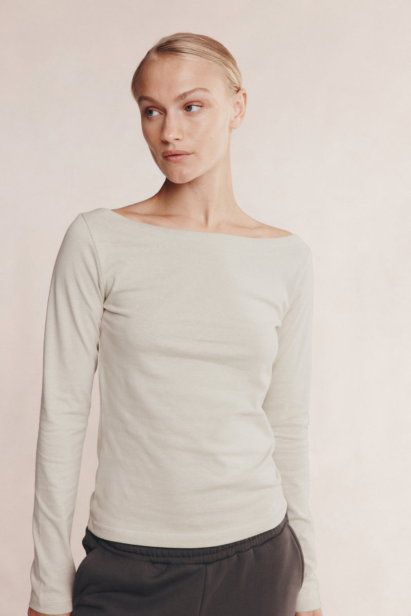 THALIA LONG SLEEVE TEE - SILT
