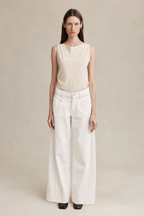 CROSS STITCH JEAN - BLANC