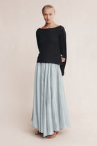 JILL KNIT TOP - BLACK