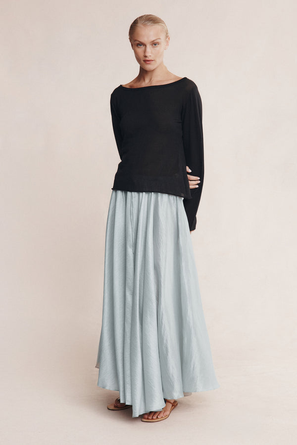 JILL KNIT TOP - BLACK