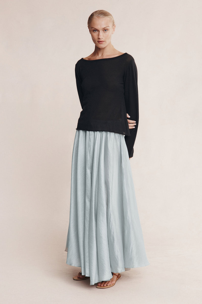 JILL KNIT TOP - BLACK