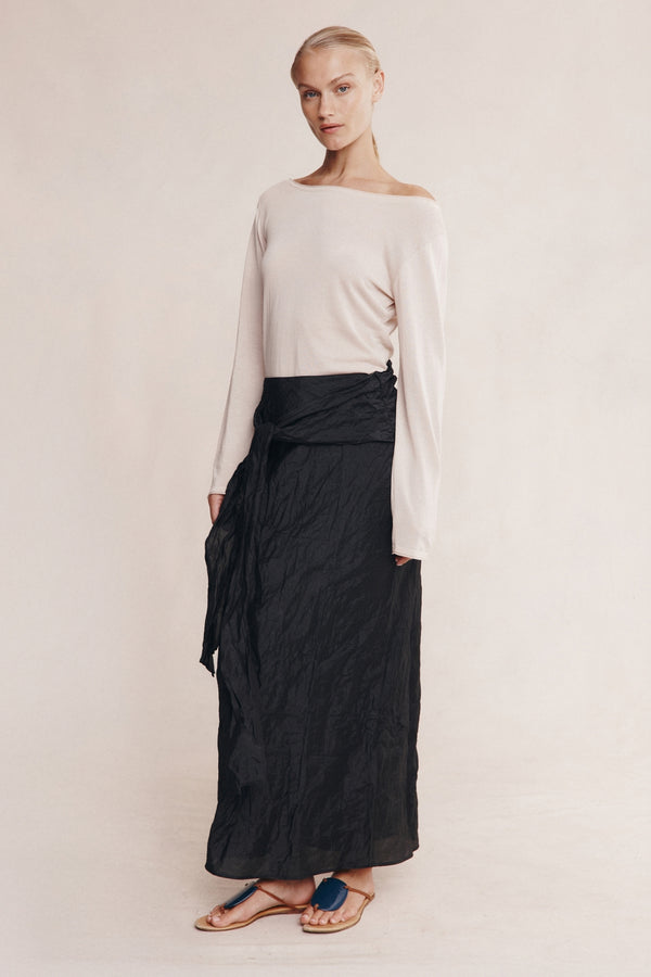 CASTER SKIRT - BLACK
