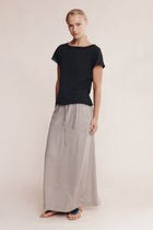 LILL KNIT TEE - BLACK